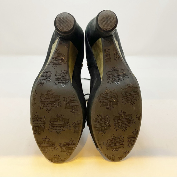 John Fluevog Angelou Open Toe Platform Bootie 7 | Avant-Garde Designer Shoe - Picture 9 of 17